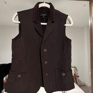 Talbots Brown Vest